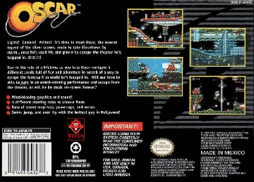 Oscar (USA) box cover back